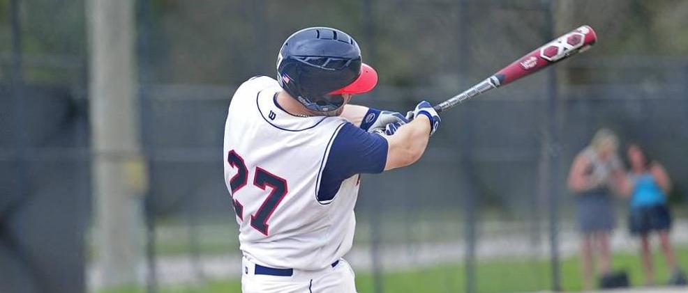 Luke Valutis delivered the game-winning hit in Game #1