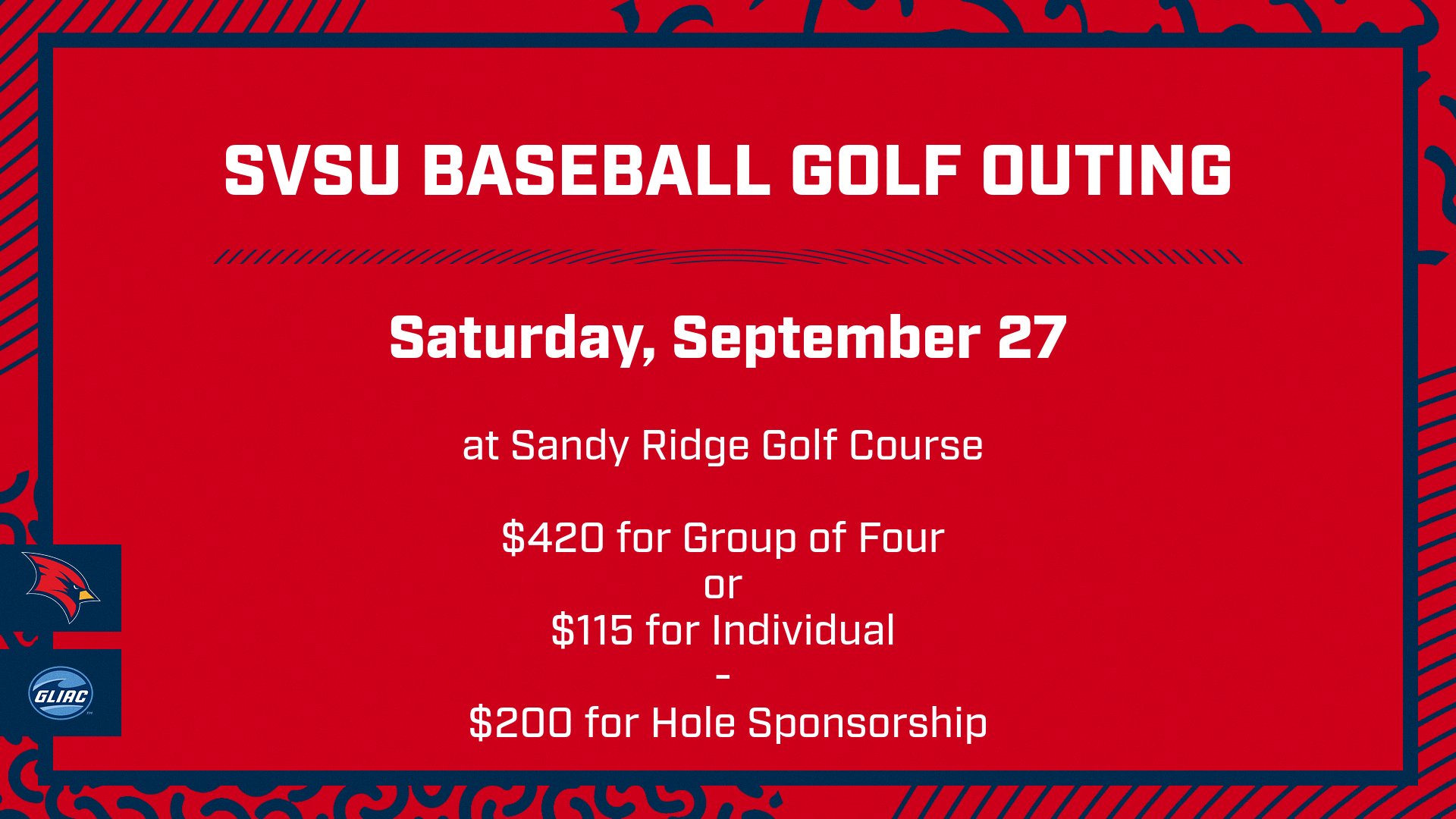 SVSU Baseball 2025 Golf Outing Information