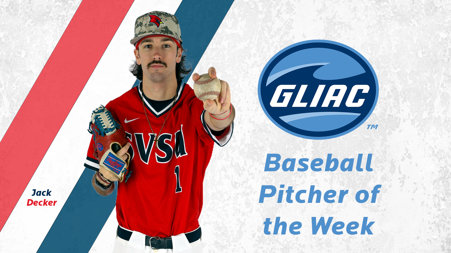 Decker Named GLIAC Pitcher of the Week