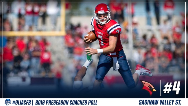 Football picked to finish 4th in 2019 GLIAC Football Preseason Coaches Poll