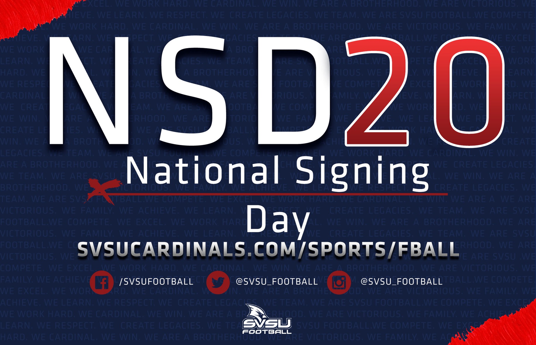 SVSU Football Announces 2020 Recruiting Class