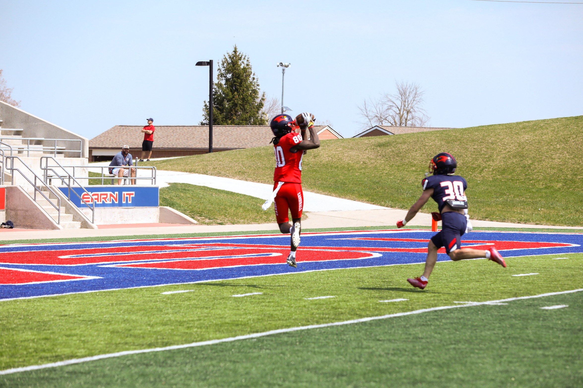 Cardinal Football Hosts Successful Spring Red Feather Classic