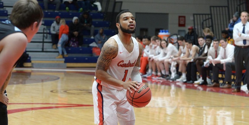 Cardinals use strong second half to defeat Saints, 77-73