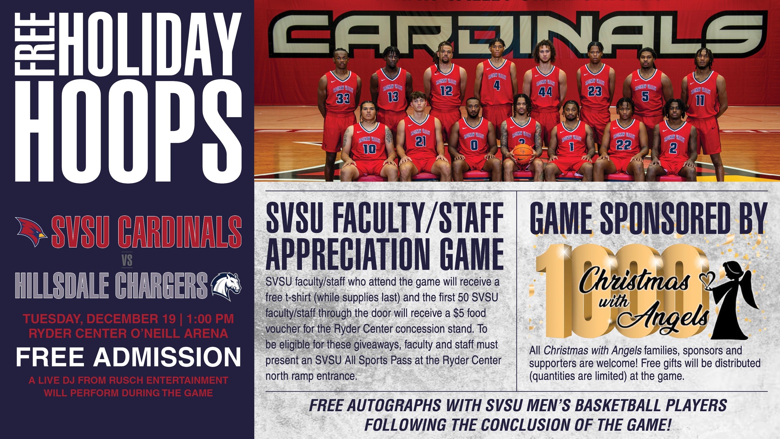 Men's Basketball Hosting Hillsdale for Faculty/Staff Appreciation Game