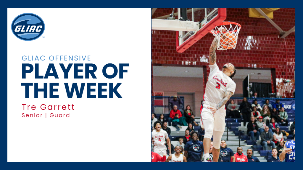 Tre Garrett Earns Second GLIAC Offensive Player of the Week Honors