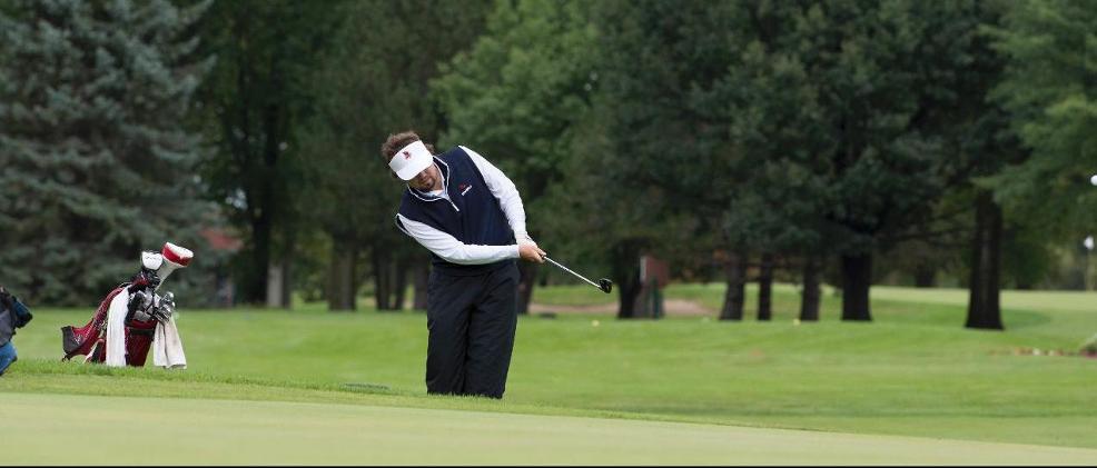 Senior Micah Skidmore had the low round for SVSU on day one at the Super Regionals