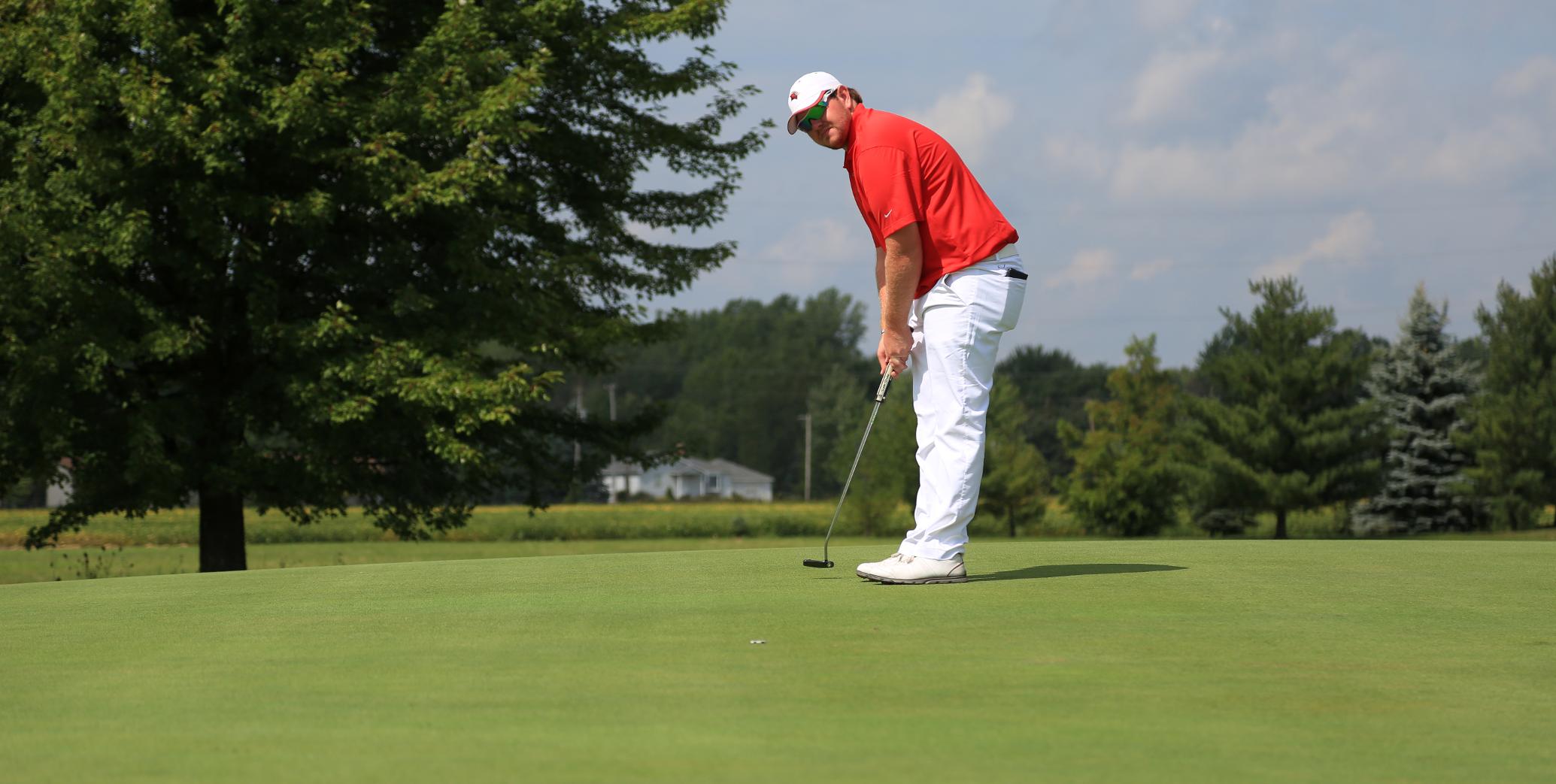 Mason Motte had the low score of 74 for the Cardinals in the first round...