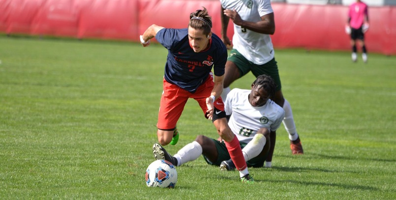 Michael Hamilton had the lone SVSU goal in the victory off a penalty kick...