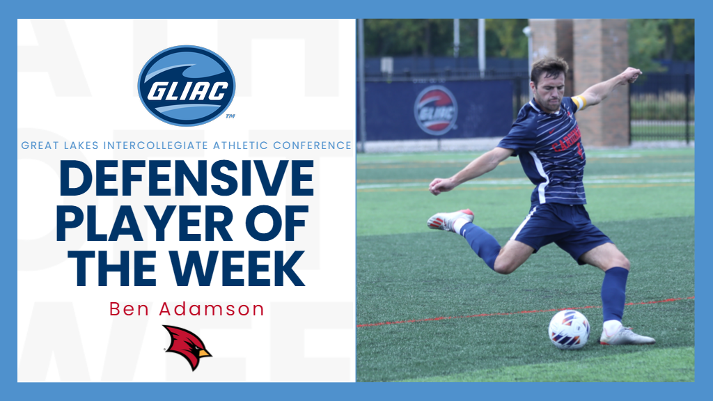 Ben Adamson Selected GLIAC Men&rsquo;s Soccer Defensive Player of the Week