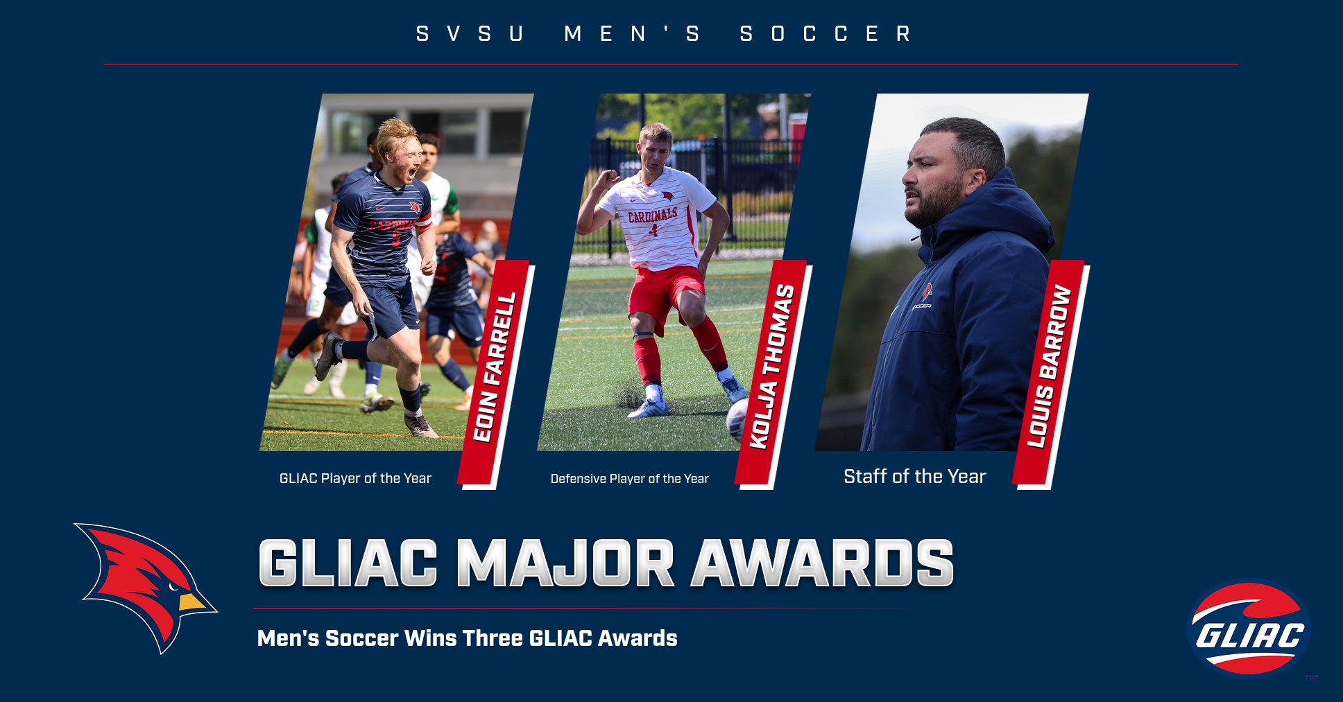 Men&rsquo;s Soccer Wins Three Major Conference Awards with Ten Named to All-GLIAC Teams