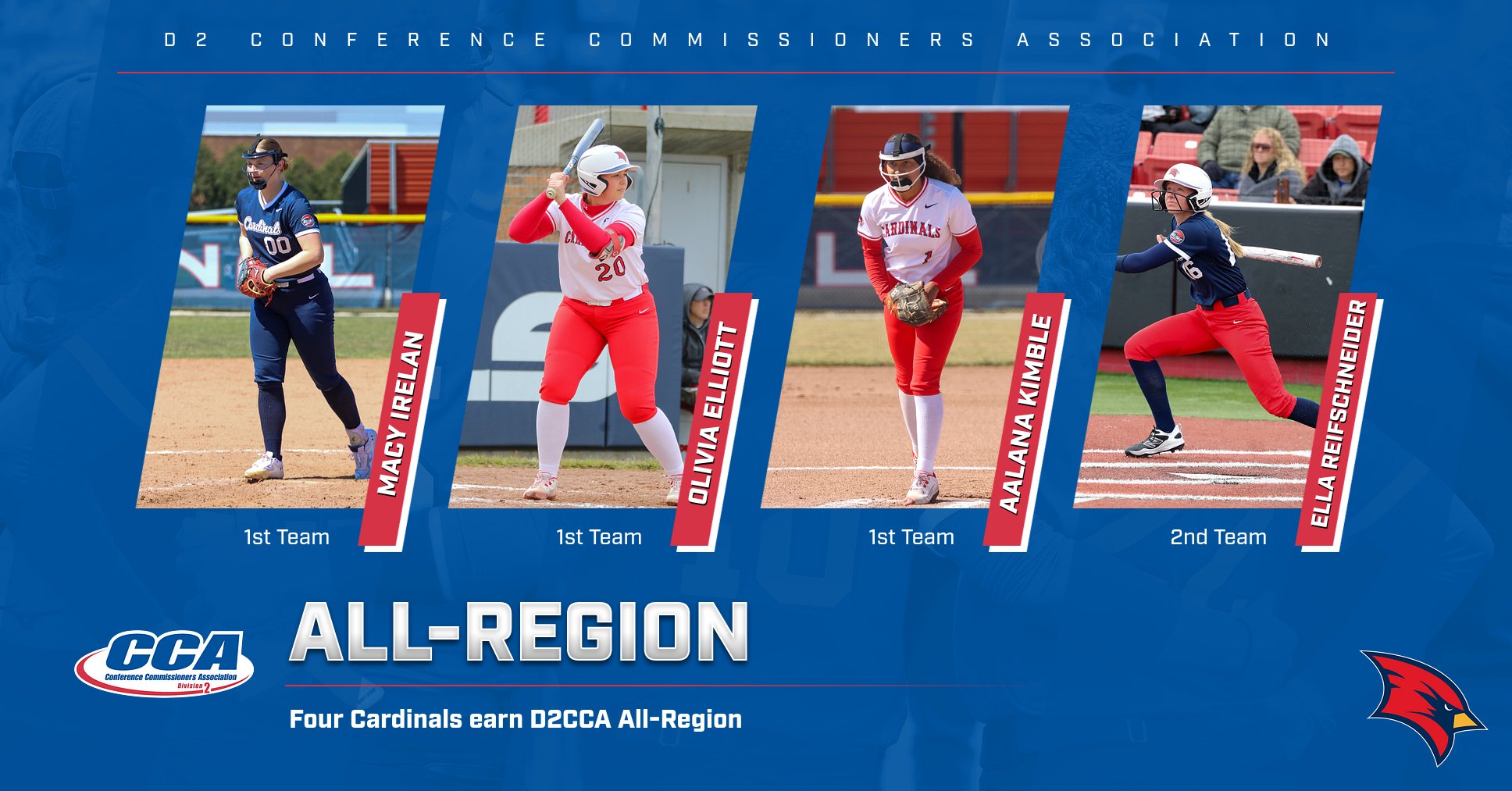 Cardinals Claim the Most D2CCA All-Region Selections