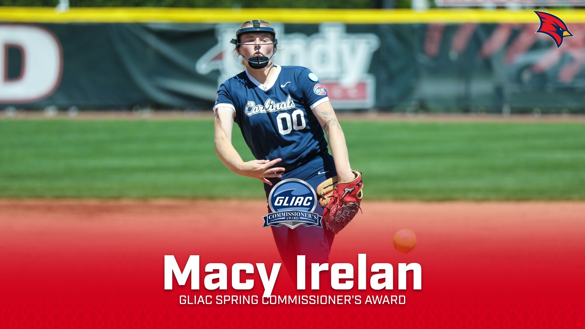 Macy Irelan Honored with GLIAC Spring Commissioner&rsquo;s Award