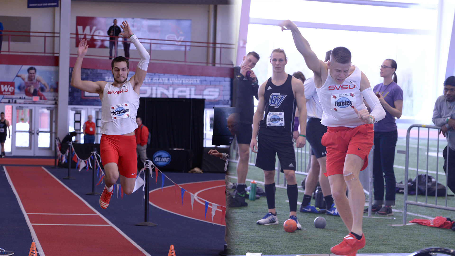 Netschke, Dooley sit top-two after first day of GLIAC Outdoor Championships
