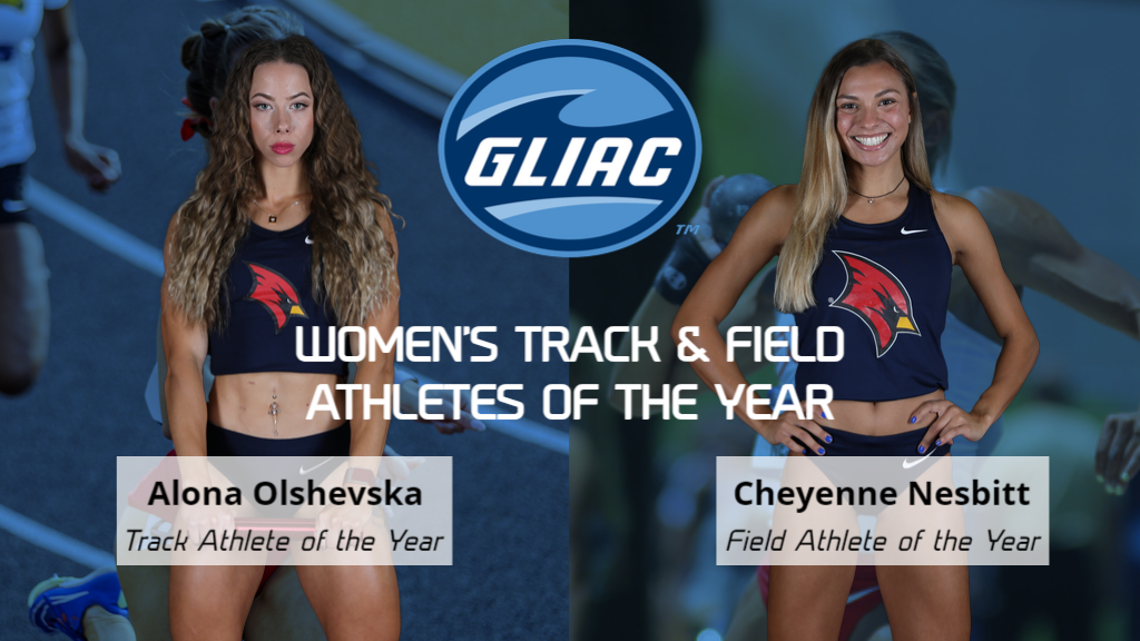 Alona Olshevska and Cheyenne Nesbitt Named GLIAC Women&rsquo;s Track and Field Athletes of the Year