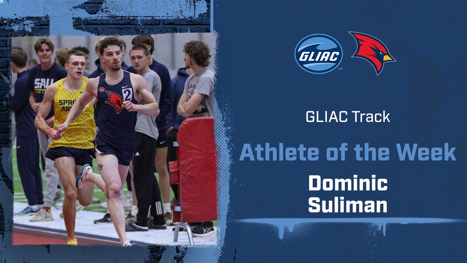 Dominic Suliman Claims Third GLIAC Track Athlete of the Week Honor