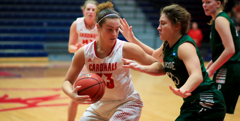 Sophomore Abby Duffy had a great first game for the Cardinals in the victory over the Rangers...