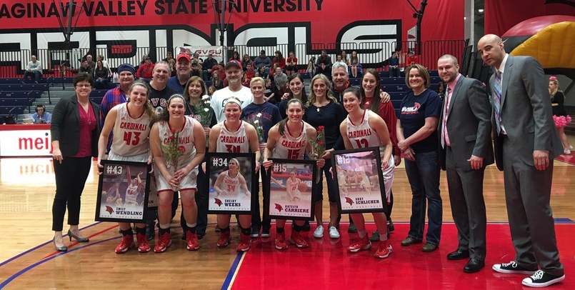 SVSU celebrated Senior Night prior to Saturday afternoon's game versus the Timberwolves...