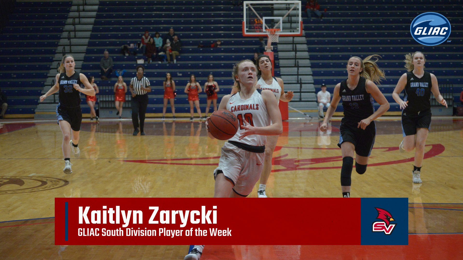 Kaitlyn Zarycki named GLIAC South Division Player of the Week