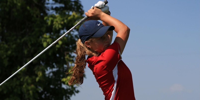 Emily Barker had the low score for SVSU in the opening round...