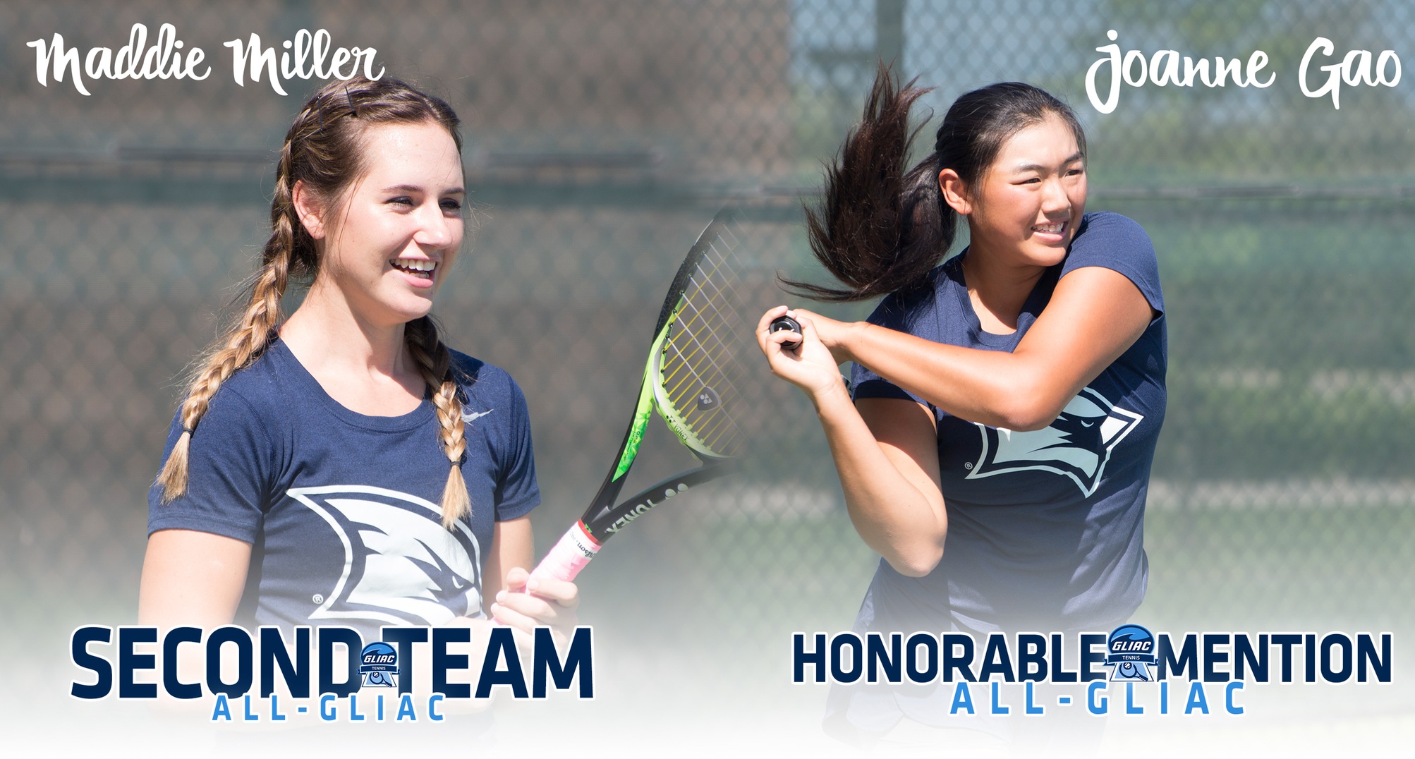Miller and Gao earn All-GLIAC Honors