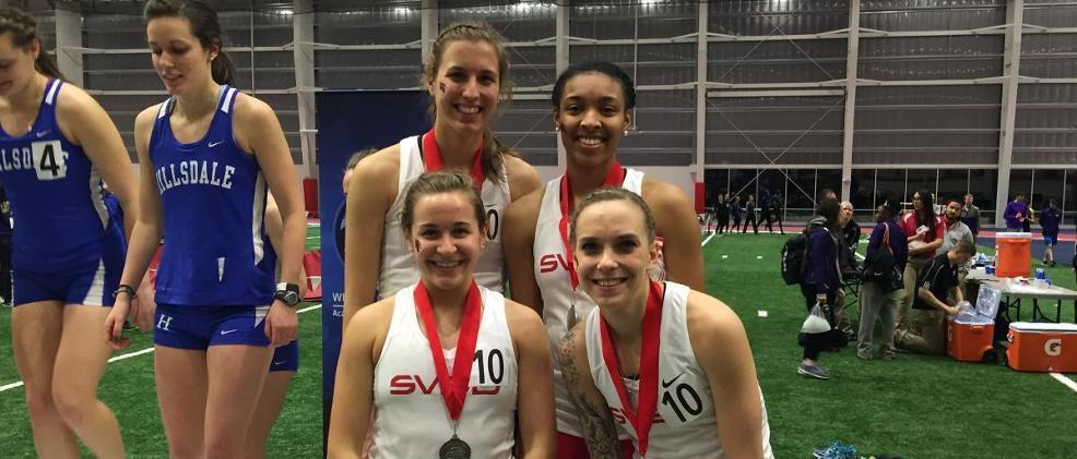 The DMR Team posted new indoor school record for the Lady Cardinals